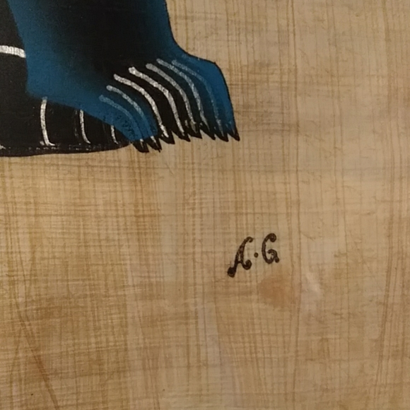 Bastet The Cat Goddess on Papyrus - Picture 4 of 6